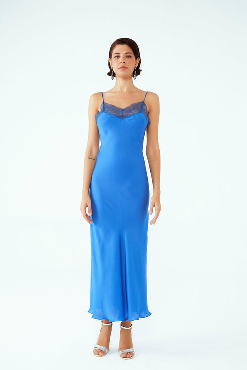 FRENCH LACE DETAILED DRESS - Barrus London